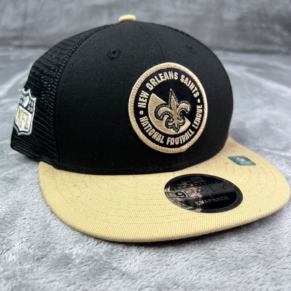New Era New Orleans Saints NFL Black 23 Sideline 9Fifty Low Profile Snapback Hat